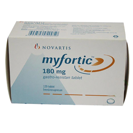 Thuốc Myfortic 180mg - Điều trị chống thải ghép trong ghép tạng.