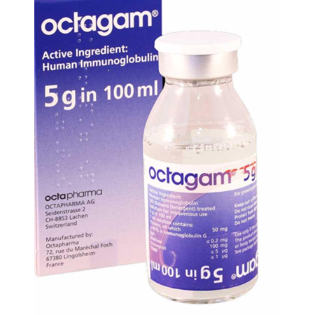 Thuốc Octagam 5g In 100ml - Tăng cường miễn dịch 