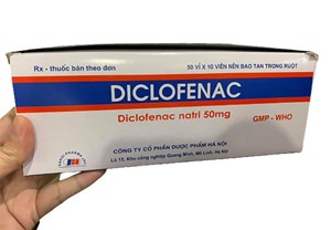 Thuốc Diclofenac 50mg Dược Hà Nội - Giảm đau xương khớp