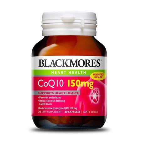 Thuốc Blackmores CoQ10 150mg – Viên Uống Bổ Tim Mạch (30 viên)