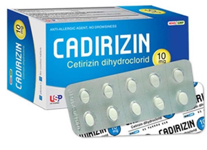 Thuốc Cadirizin Cetirizine 10mg Usp