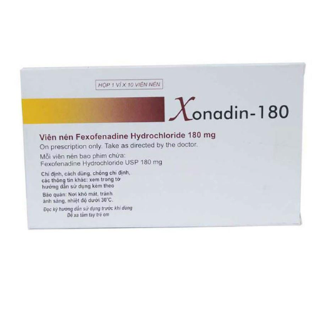 Thuốc Xonadin - 180mg - Chống dị ứng 