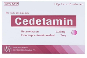 Thuốc Cedetamin (2 Vỉ X 15 Viên) - Chống dị ứng 