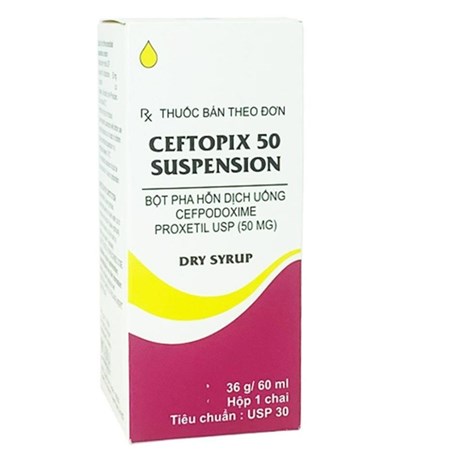 Thuốc Ceftopix 50 - Điều trị nhiễm khuẩn