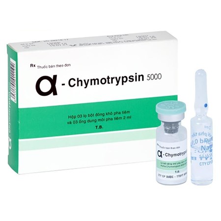 Thuốc A - Chymotrypsin 5000 Bidiphar - Điều trị phù nề