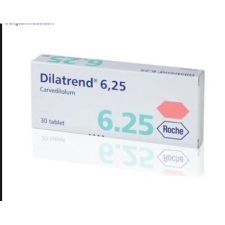 Thuốc Dilatrend 6.25mg - Điều trị cao huyết áp hiệu quả