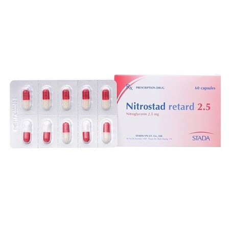Thuốc Nitrostad Retard 2.5 - Dự phòng đau thắt ngực hiệu quả