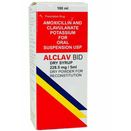 Thuốc Alclav Bid Dry Syrup 228.5 Mg/5ml - Điều trị bệnh nhiễm khuẩn