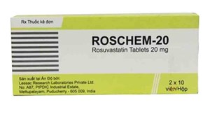 Thuốc Roschem 20 - Điều trị tăng Cholesterol máu. 