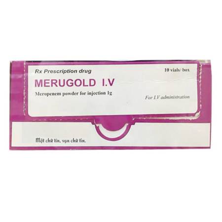Thuốc Merugold 1g - Điều trị nhiễm khuẩn tiết niệu, sinh dục