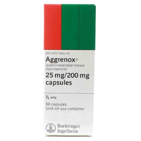 Thuốc Aggrenox 25 Mg/200 Mg Capsules -  LÀM GIẢM NGUY CƠ ĐỘT QUỴ HIỆU QUẢ