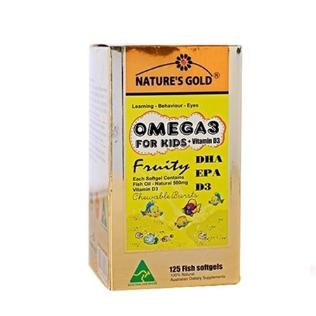Thuốc Nature’s Gold Omega 3 Hộp 125 Viên – Tăng Cường Thị Lực