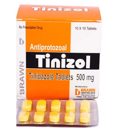 Thuốc Tinizol 500mg Brawn - Điều trị bệnh nhiễm khuẩn