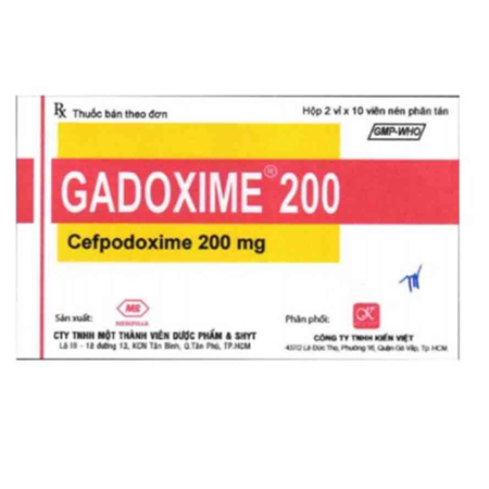 Thuốc Gadoxime 200 - Điều trị bệnh nhiễm trùng da