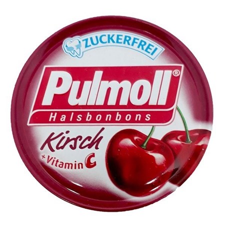 Pulmoll Kirsch – Kẹo Ngậm Ho Không Đường (Vị Cherry) 