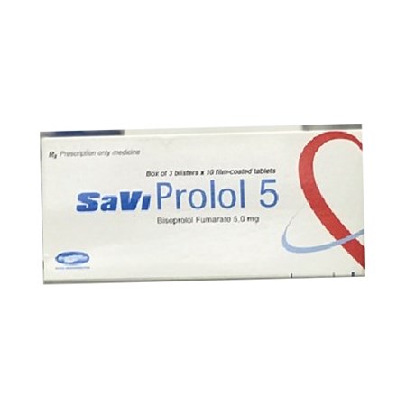 Thuốc Savi Prolol 5 - Thuốc điều trị các bệnh tim mạch hiệu quả