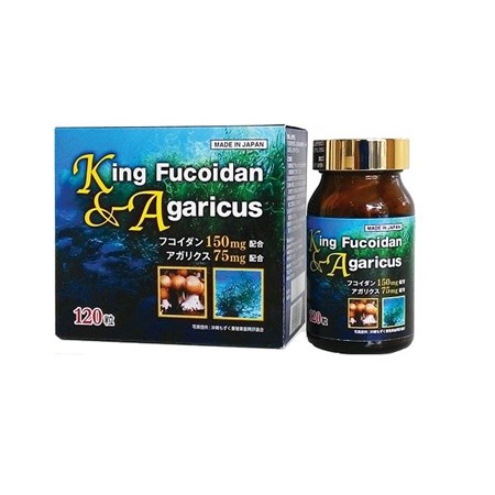 Thuốc King Fucoidan Agaricus hộp 120 viên – Hỗ trợ tăng cường sức đề kháng
