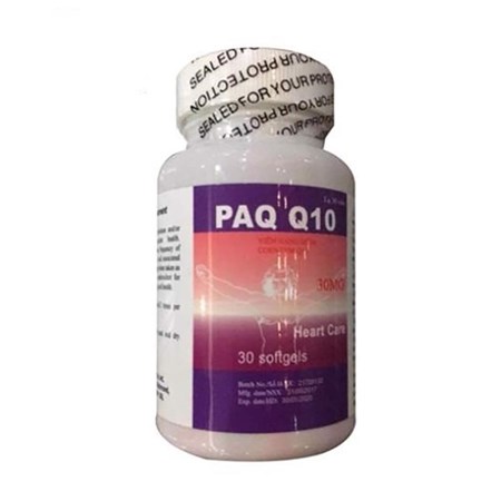 Thực phẩm chức năng PAQ Q10 30mg – hỗ trợ tim mạch, giảm cholesterol