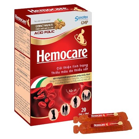 Hemocare- Bổ sung sắt, thiếu máu