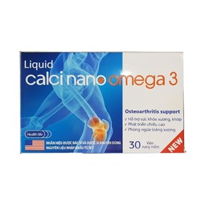 Thuốc Liquid Calci Nano Omega 3 - Hỗ trợ sức khỏe xương khớp