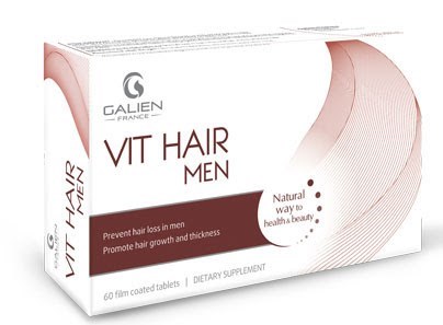 Vit Hair Men Galien (Hộp 60 Viên) – Kích thích mọc tóc