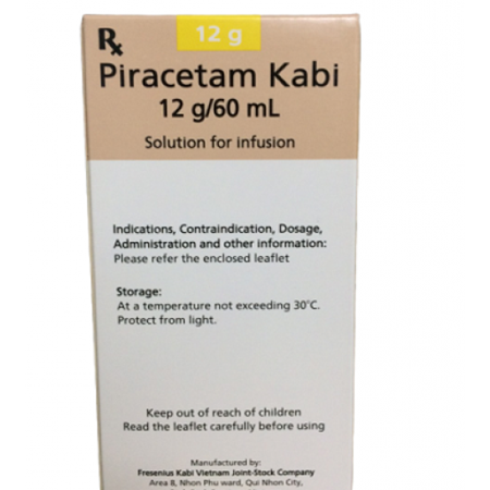 Thuốc Piracetam Kabi 12g/60ml - Điều trị các tổn thương não