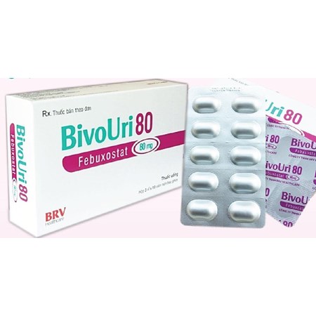 Thuốc BivoUri 80 – Điều trị tăng axit uric máu mãn tính ở người bị gout