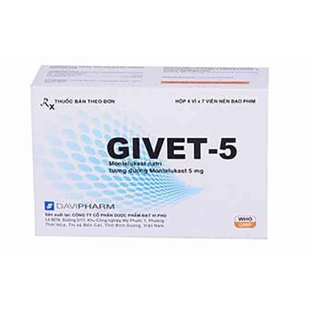 Thuốc Givet-5 - Điều trị hen phế quản