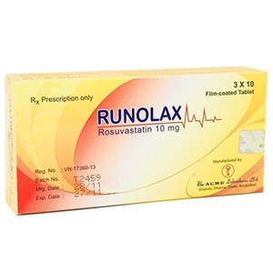 Thuốc RUNOLAX 10mg - Điều trị các bệnh tim mạch