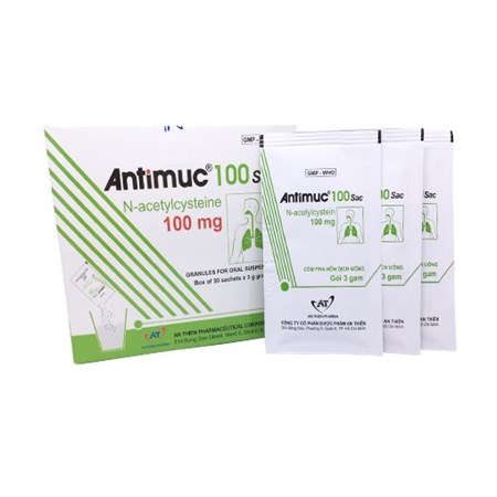Thuốc Antimuc 100 Sac - Điều trị viêm đường hô hấp cho trẻ em