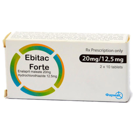 Thuốc Ebitac Forte - Điều trị tăng huyết áp và suy tim