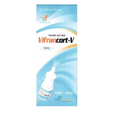 Thuốc Vifrancort V Spray 15ml - Thuốc Điều Trị Viêm Mũi, Viêm Xoang