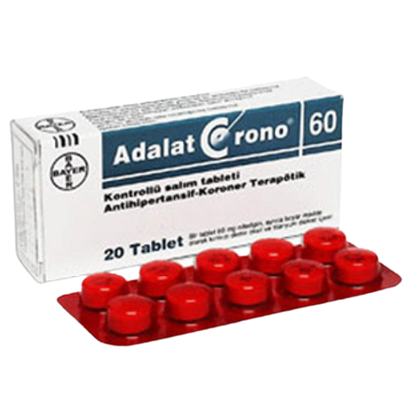Thuốc Adalat Crono 60mg - Thuốc điều trị cao huyết áp