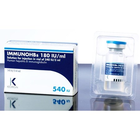 Thuốc Immunohbs 180 IU/ml - Phòng tái nhiễm viêm gan B