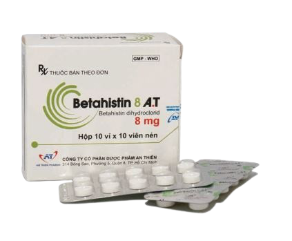 Thuốc Betahistin 8 A.T - Điều trị chóng mặt, ù tai