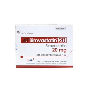 Thuốc A.T Simvastatin 20 - Điều trị tăng Cholesterol