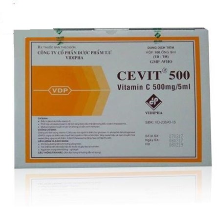 Thuốc Cevit 500 - Điều trị bệnh Scorbut thiếu Vitamin C