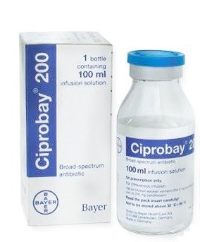 Thuốc Ciprobay 200mg Chai 100ml - Điều trị viêm nhiễm