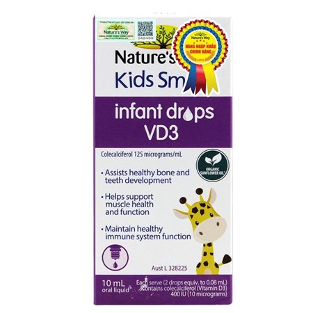Kids Smart Infant Drops VD3 - Bổ sung vitamin cho bé