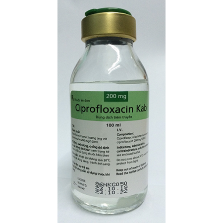 Thuốc Ciprofloxacin 200mg/100ml - Điều trị nhiễm khuẩn