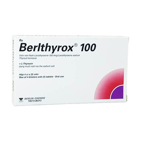 Thuốc Berlthyrox 100mg - Thuốc điều trị suy giảm tuyến giáp