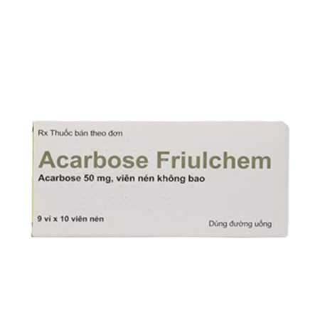 Thuốc Acarbose Friulchem 50mg - Thuốc điều trị đái tháo đường