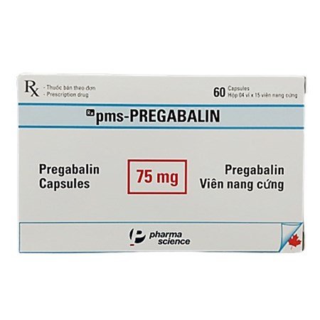 Thuốc Pms pregabalin 75mg -  Điều trị đau thần kinh