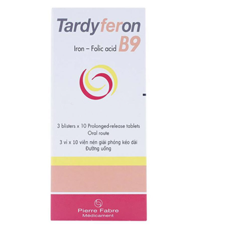 Thuốc Tardyferon B9 - Bổ sung sắt và acid folic