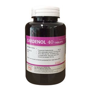 Thuốc Cardenol 40 (chai 1000 viên) - Thuốc điều trị cao huyết áp