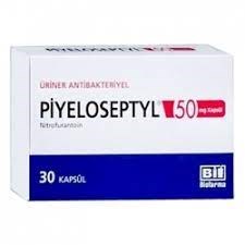 Thuốc Piyeloseptyl 50mg Kapsul (Nitrofurantoin) - Thuốc trị nhiễm khuẩn