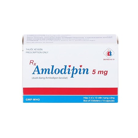 Thuốc Amlodipin 5mg - Điều trị cao huyết áp