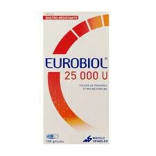 Thuốc Eurobiol 25000U - Thuốc bổ sung Enzyme thiếu hụt cho tuyến tụy