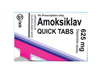 Thuốc Amoksiklav Quick tabs 625mg - Điều trị nhiễm khuẩn