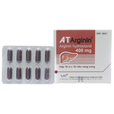 Thuốc A.T Arginin 400mg- Điều trị rối loạn khó tiêu
